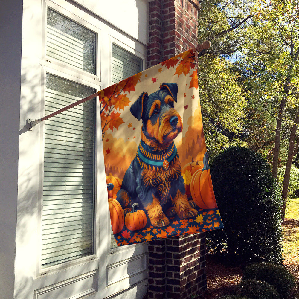 Airedale Terrier Fall House Flag  the-store.com.