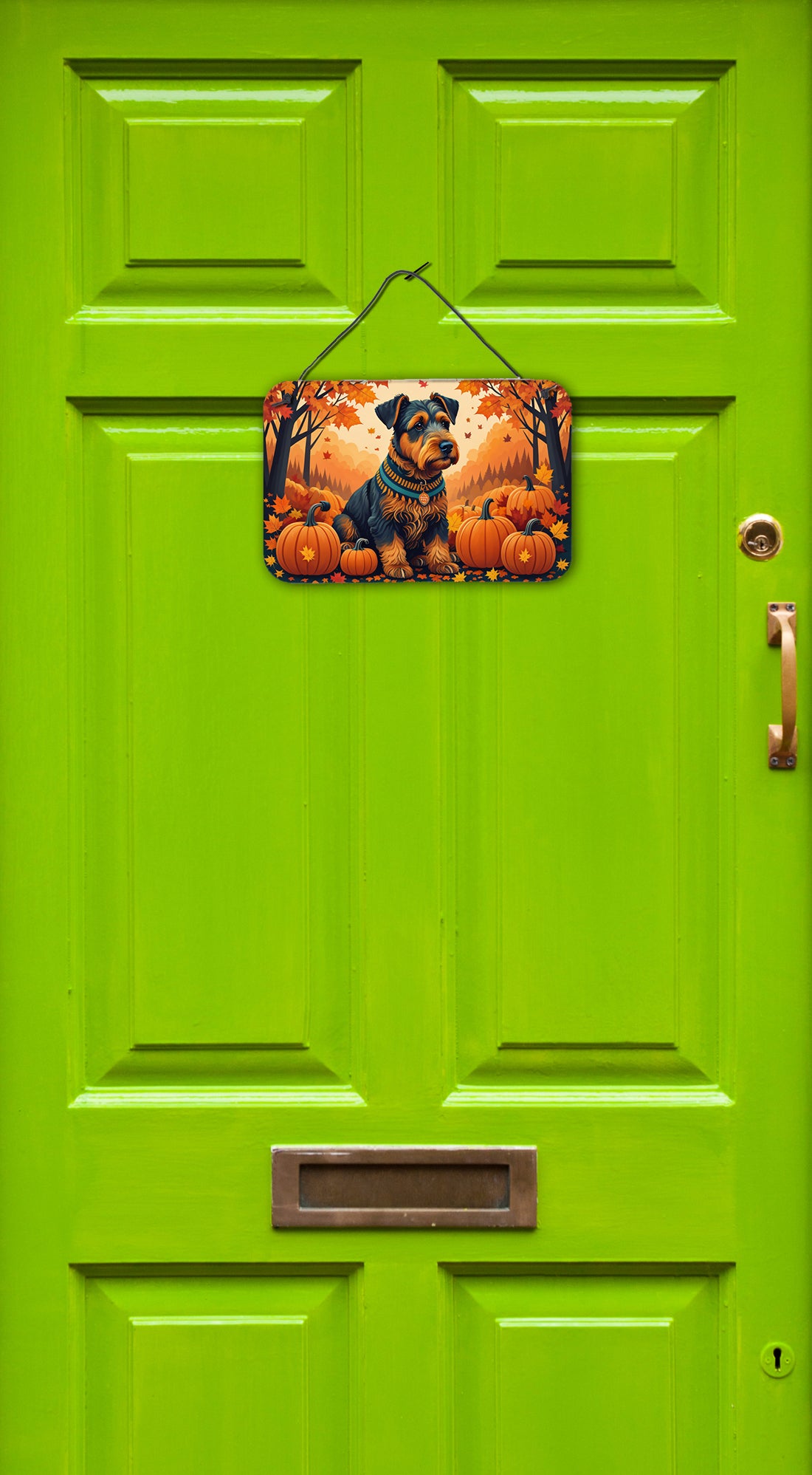 Buy this Airedale Terrier Fall Wall or Door Hanging Prints