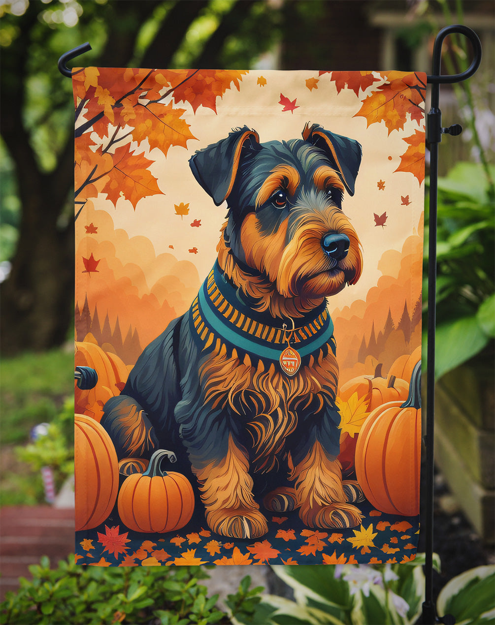 Airedale Terrier Fall Garden Flag  the-store.com.