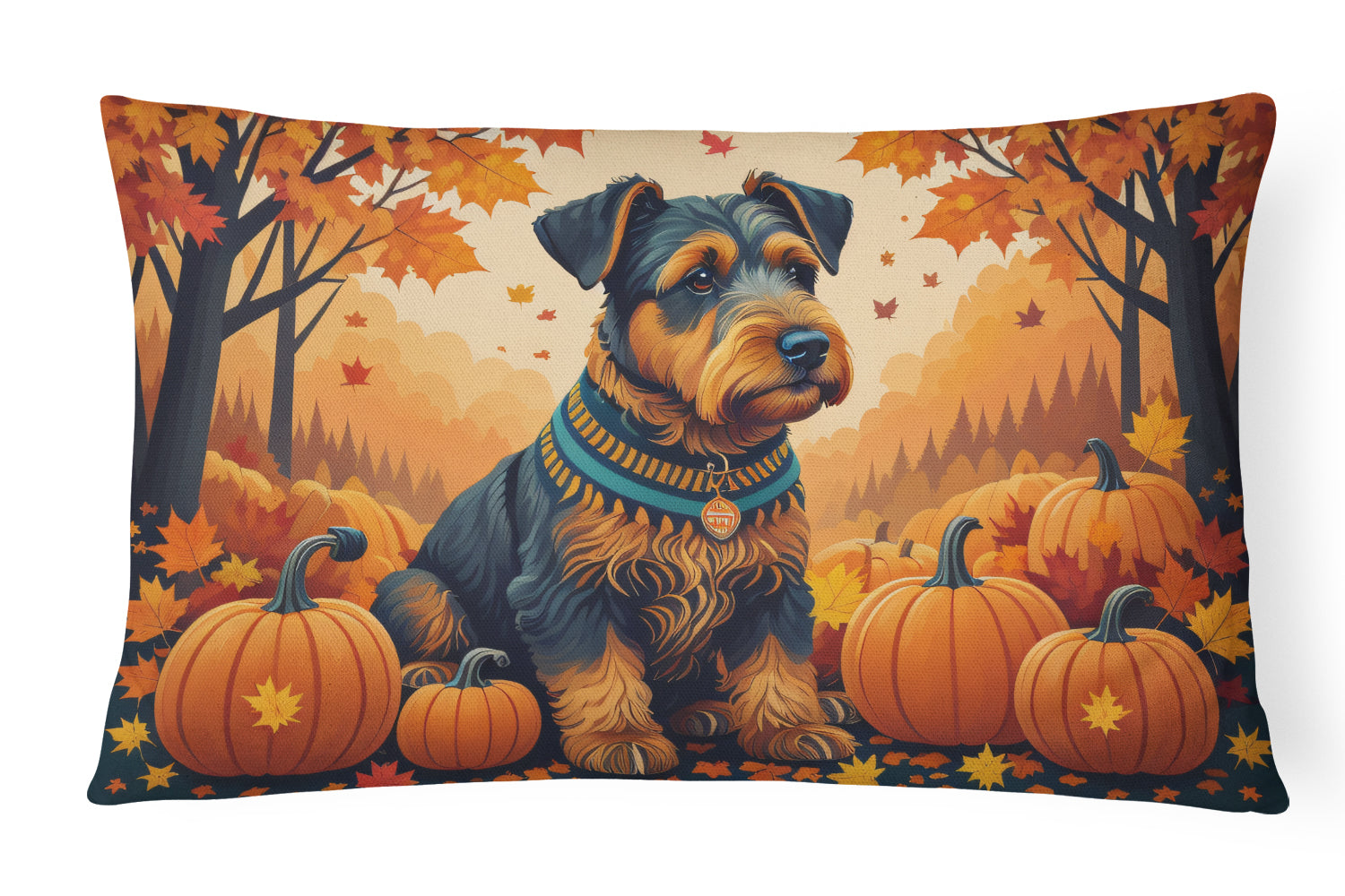 Buy this Airedale Terrier Fall Fabric Decorative Pillow