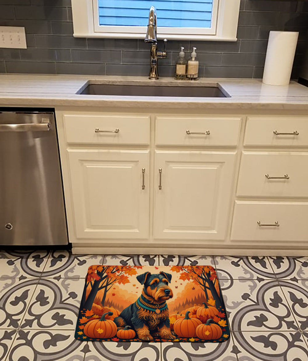 Airedale Terrier Fall Memory Foam Kitchen Mat  the-store.com.