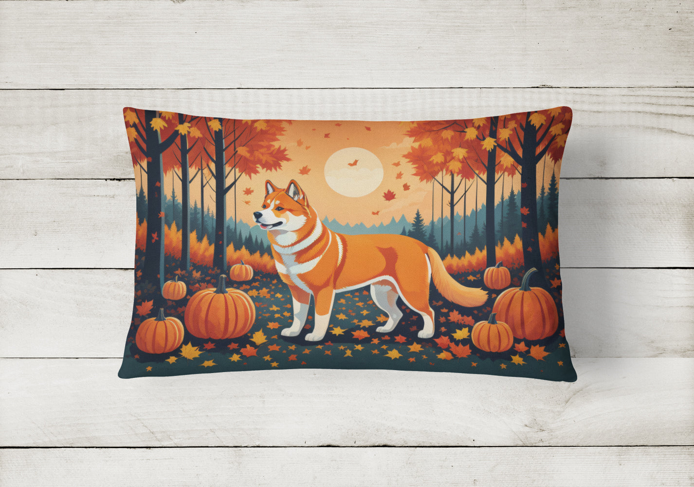 Buy this Akita Fall Fabric Decorative Pillow