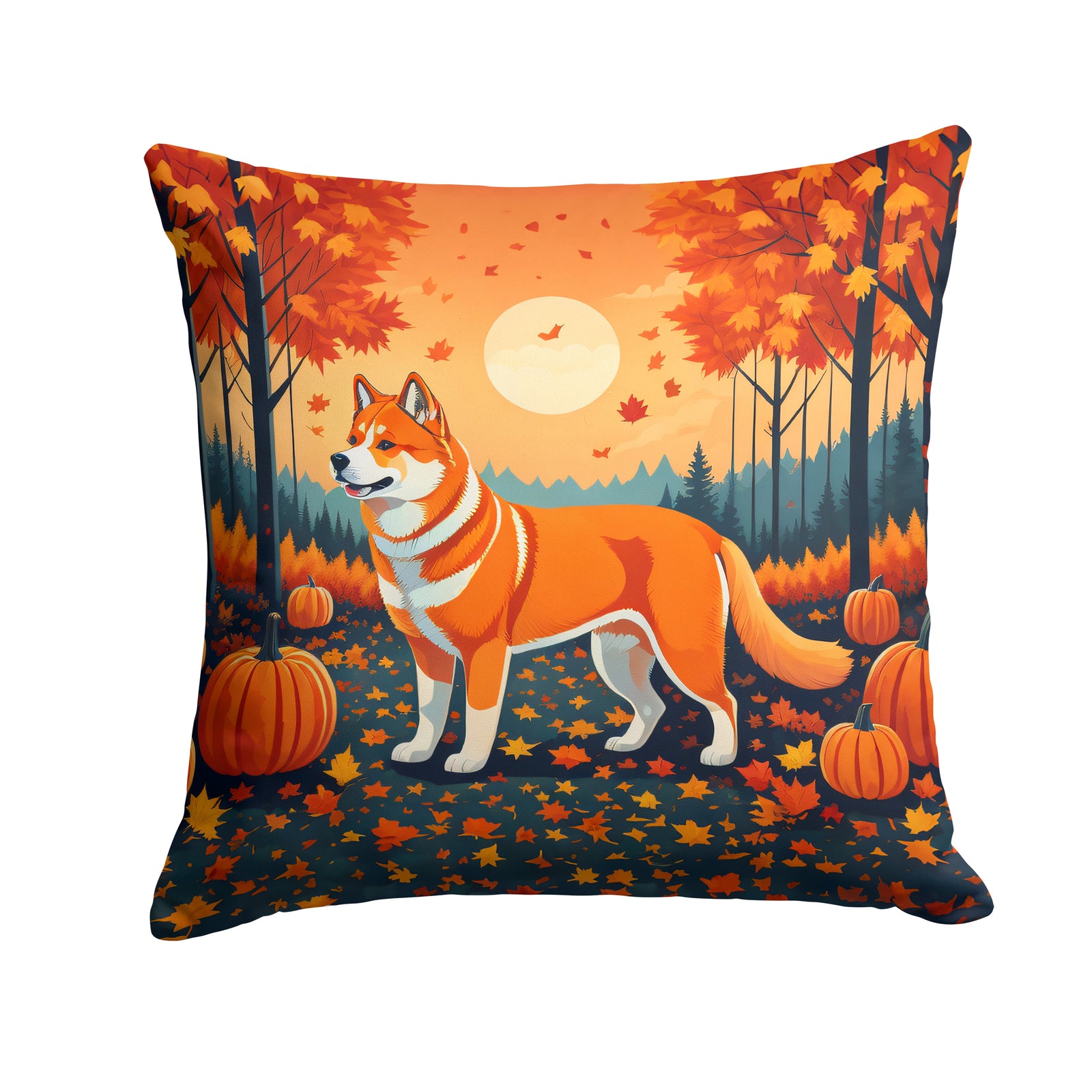 Buy this Akita Fall Fabric Decorative Pillow