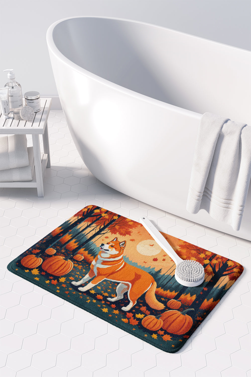 Akita Fall Memory Foam Kitchen Mat