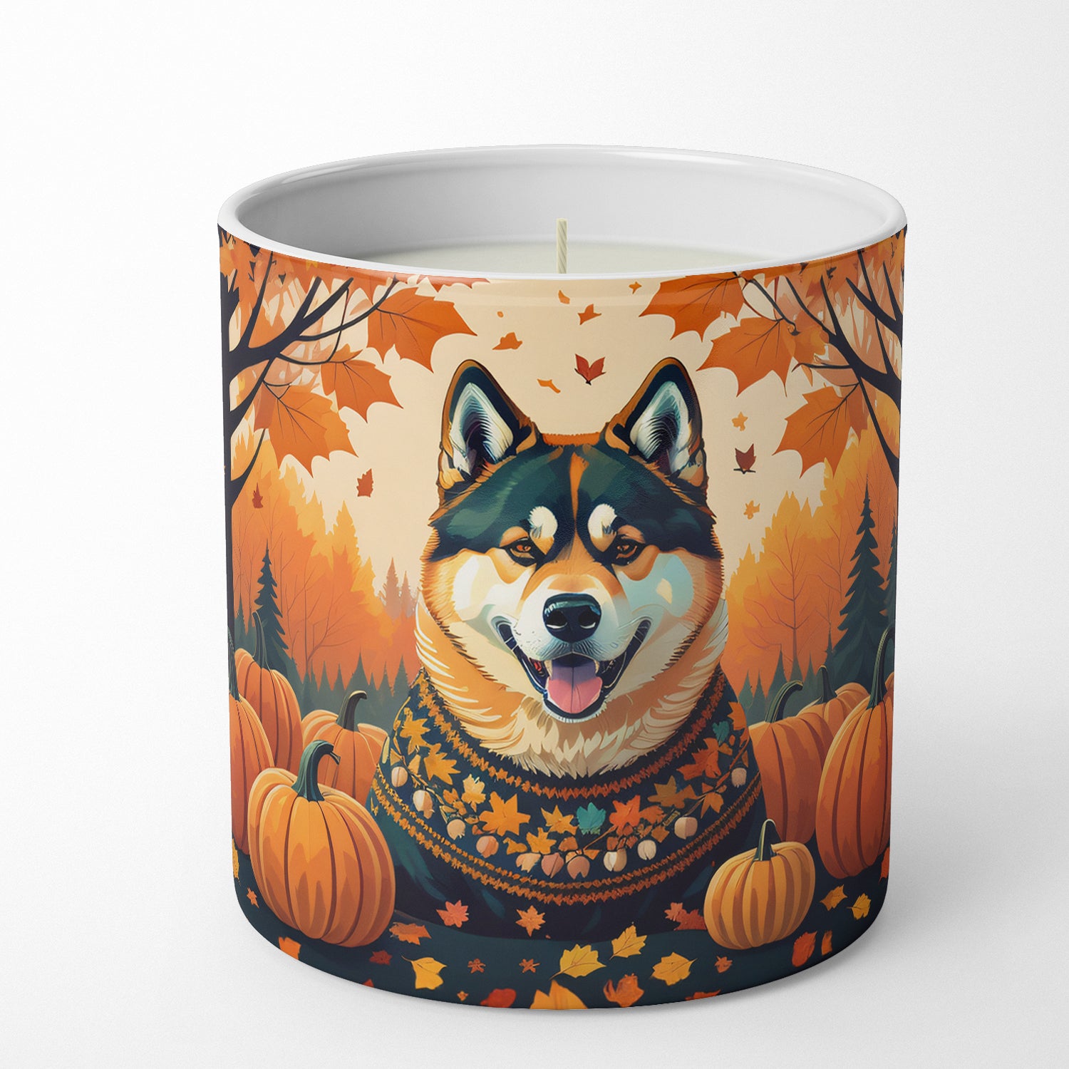 Buy this Akita Fall Decorative Soy Candle