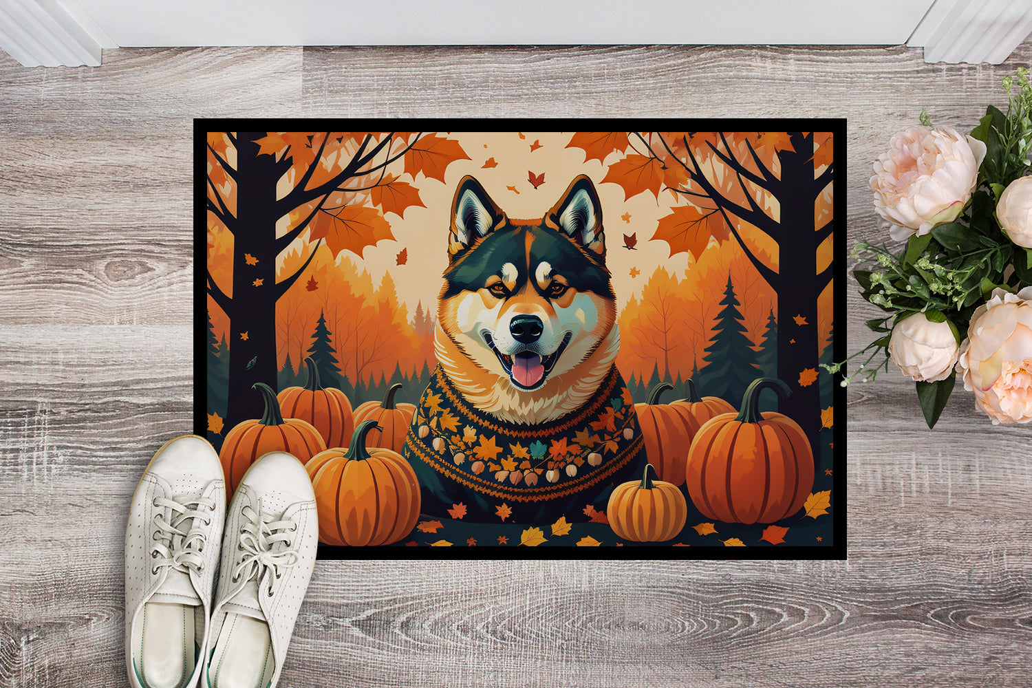 Akita Fall Doormat 18x27  the-store.com.