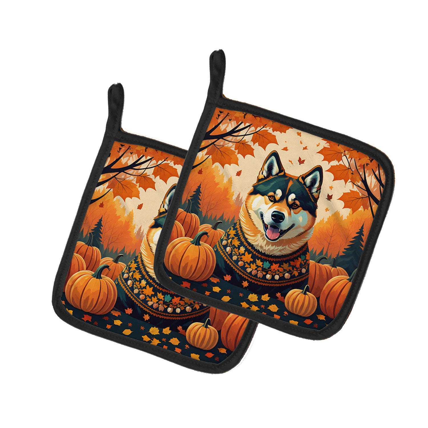 Buy this Akita Fall Pair of Pot Holders