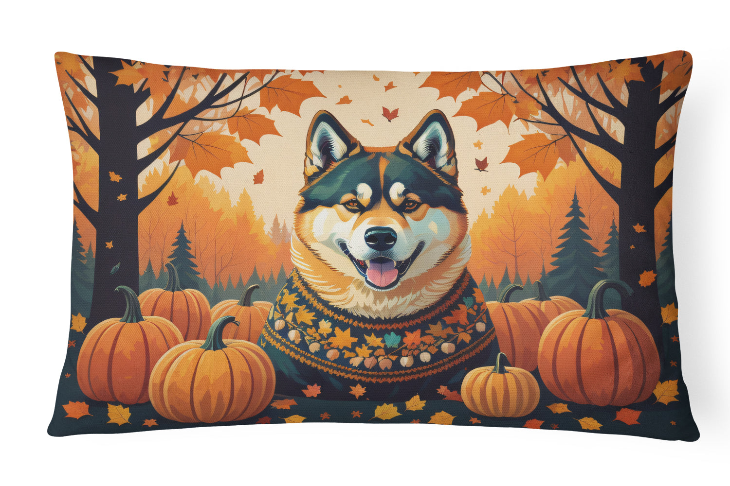 Buy this Akita Fall Fabric Decorative Pillow