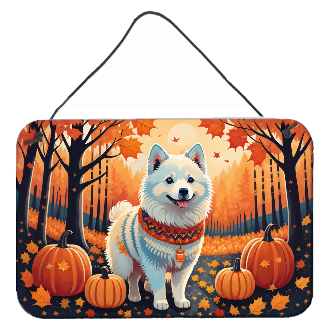 Buy this American Eskimo Fall Wall or Door Hanging Prints