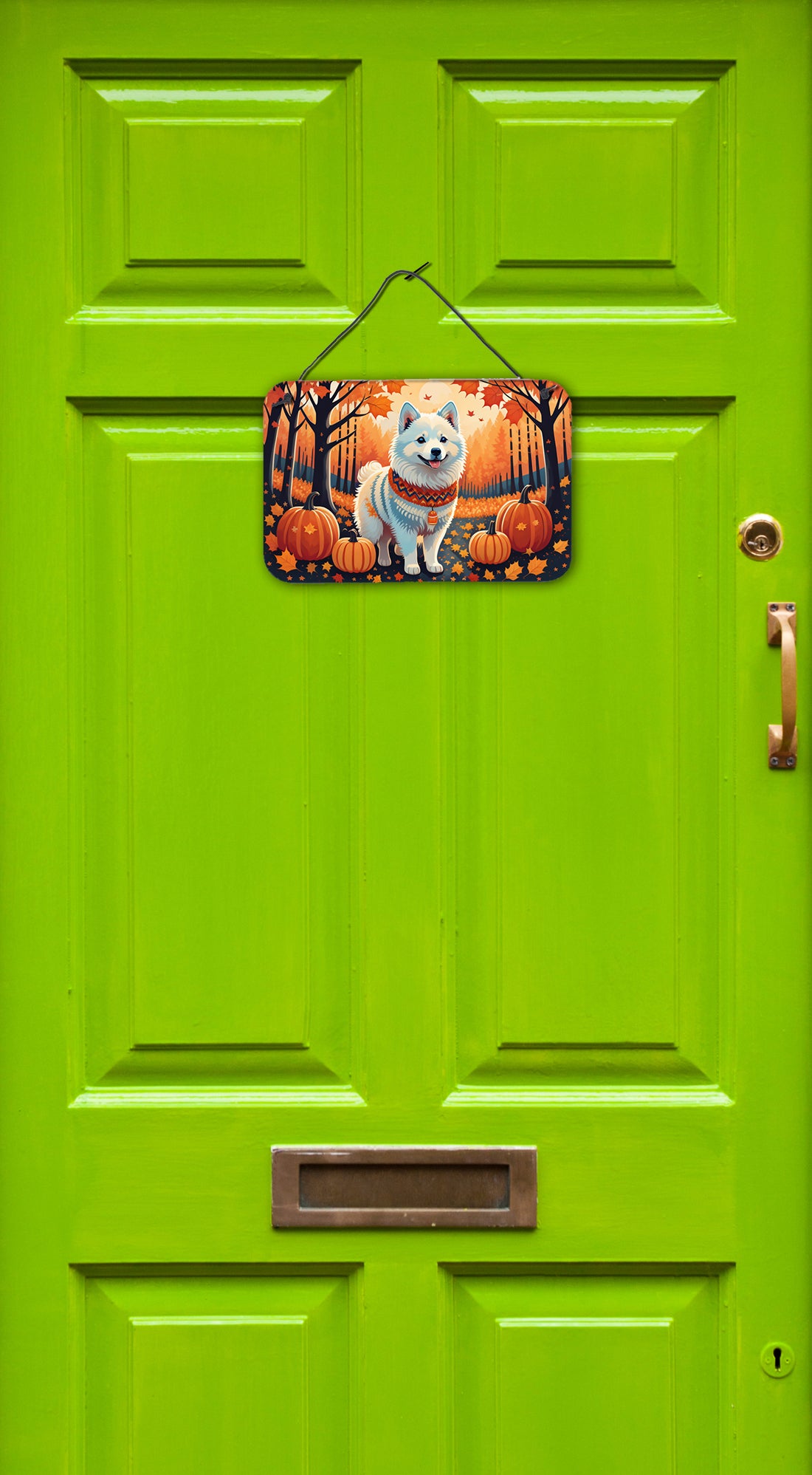 Buy this American Eskimo Fall Wall or Door Hanging Prints