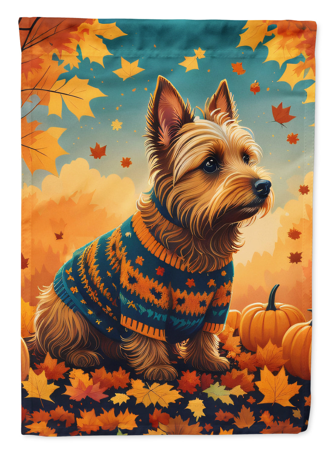 Buy this Australian Terrier Terrier Fall Garden Flag