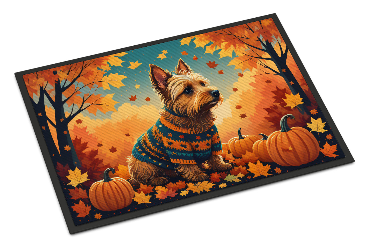 Buy this Australian Terrier Terrier Fall Indoor or Outdoor Mat 24x36