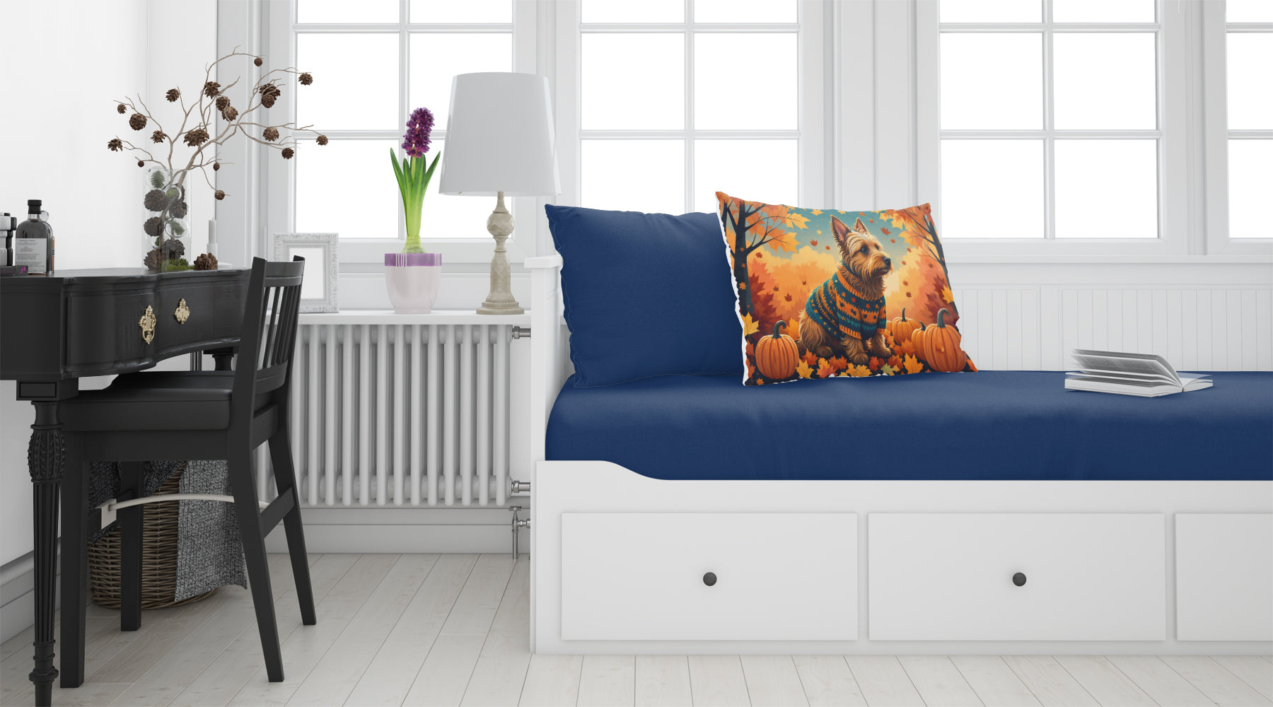 Australian Terrier Terrier Fall Fabric Standard Pillowcase  the-store.com.