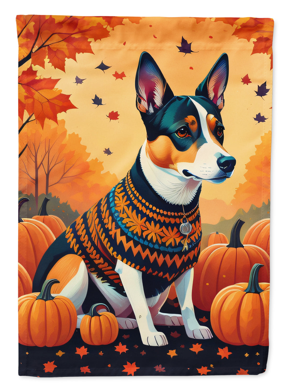 Buy this Basenji Fall House Flag