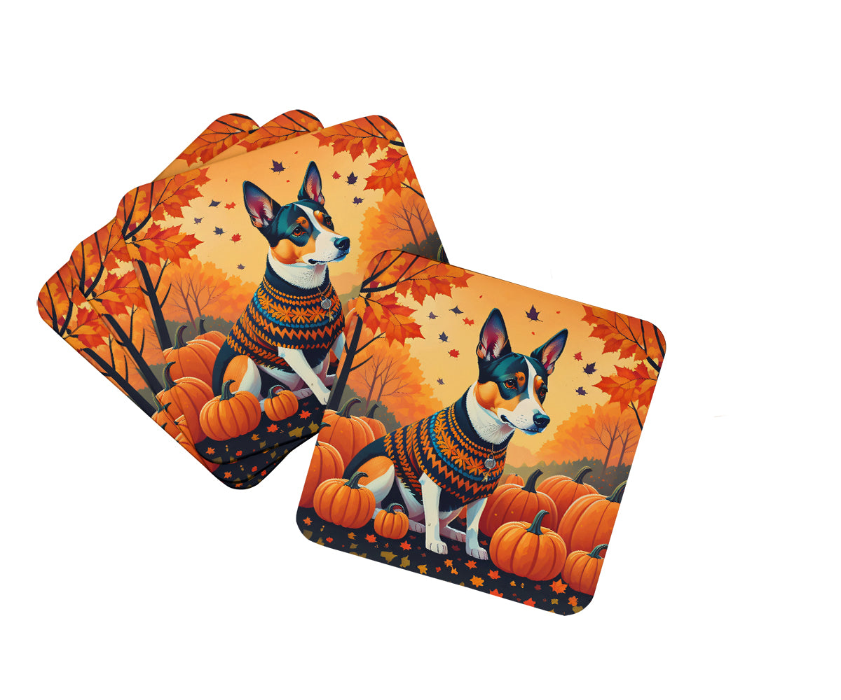 Buy this Basenji Fall Foam Coaster Set of 4