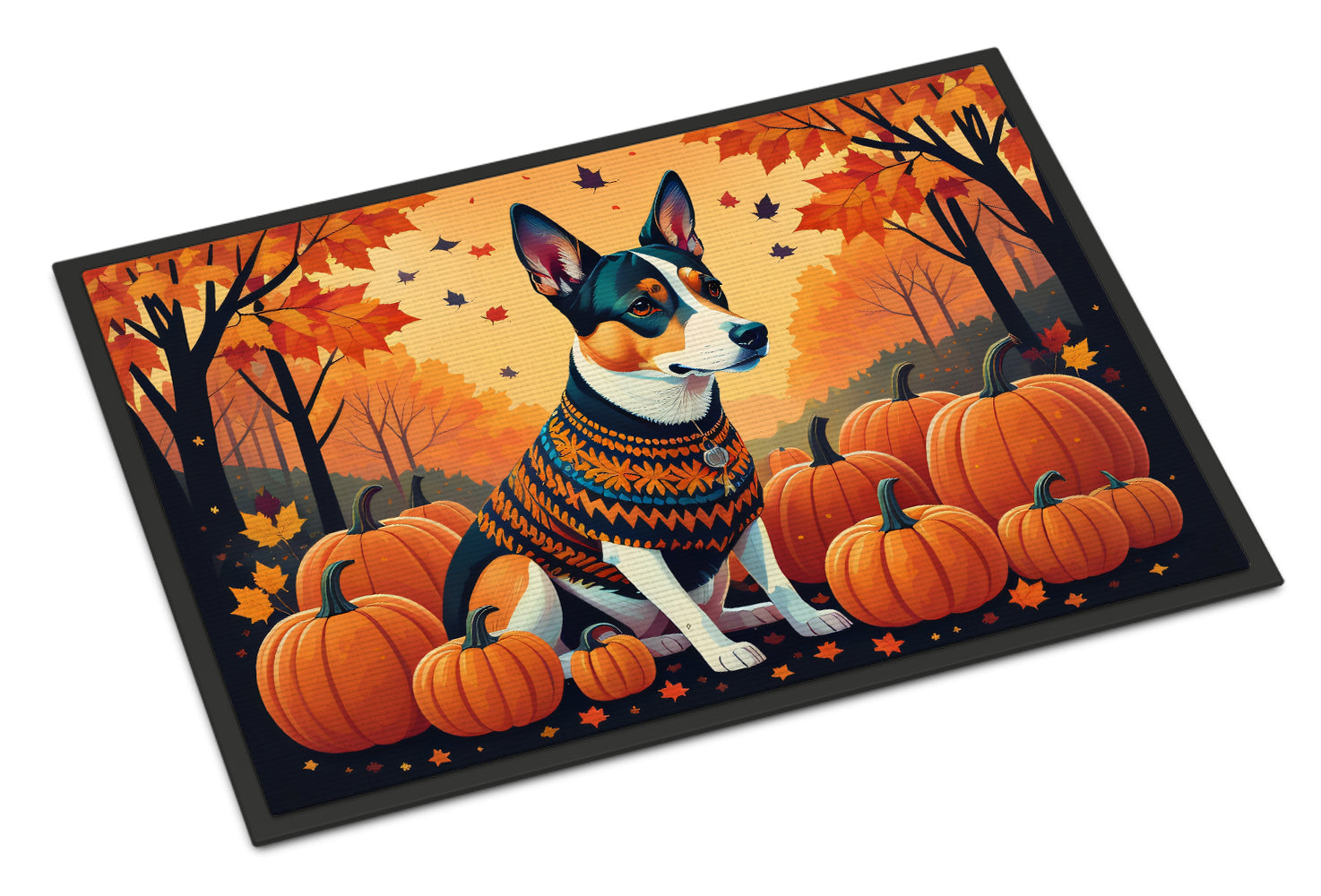 Buy this Basenji Fall Indoor or Outdoor Mat 24x36