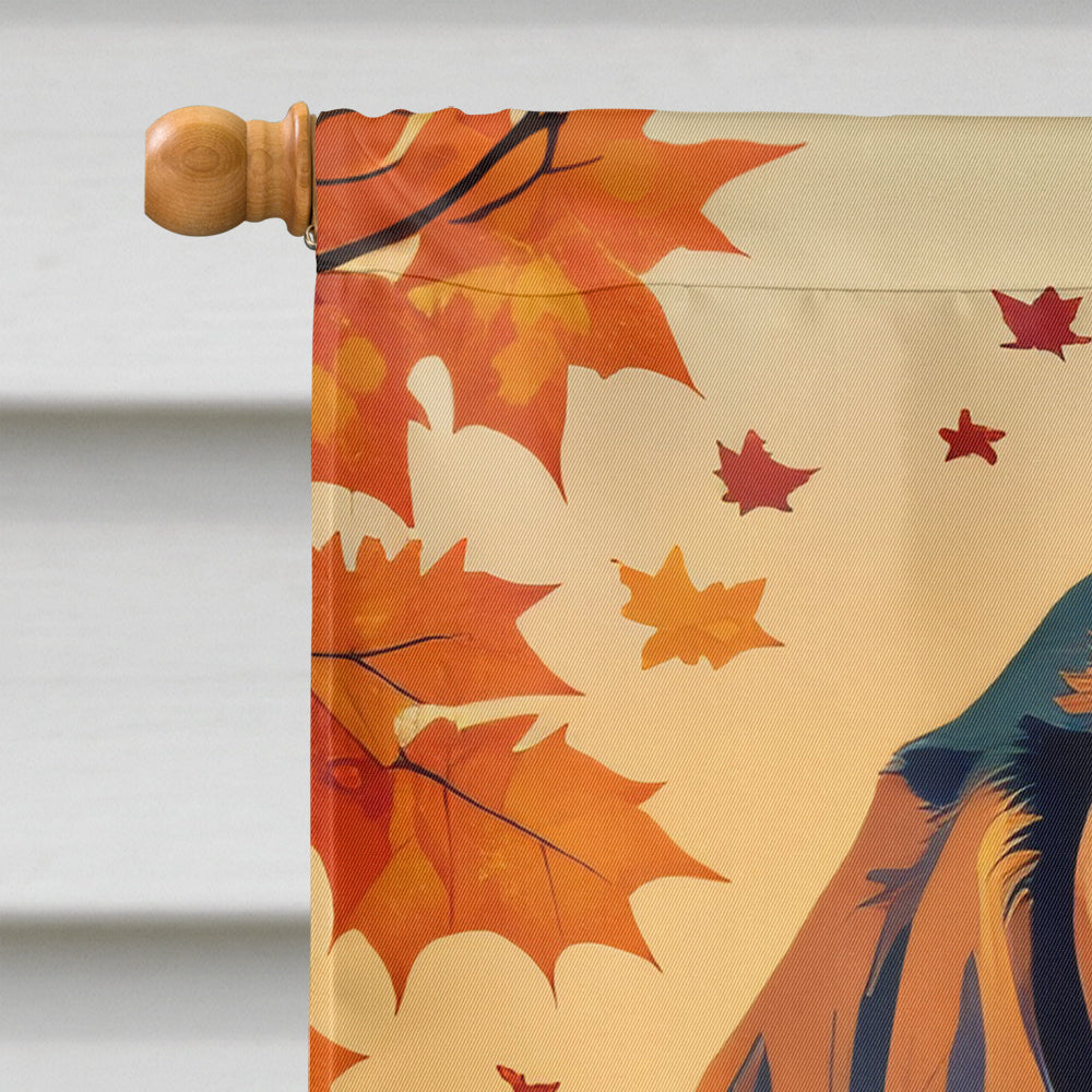 Basset Hound Fall House Flag