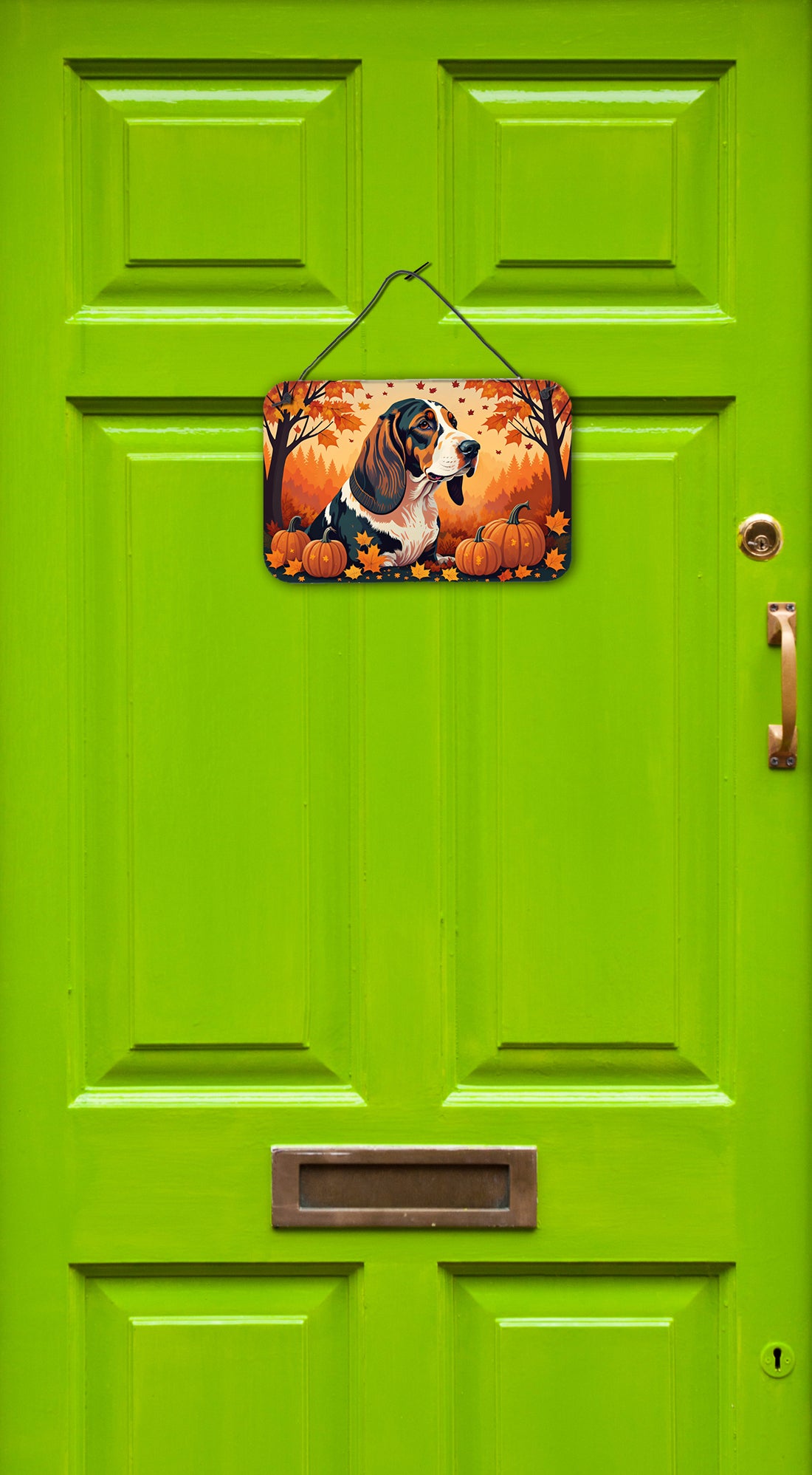 Basset Hound Fall Wall or Door Hanging Prints  the-store.com.