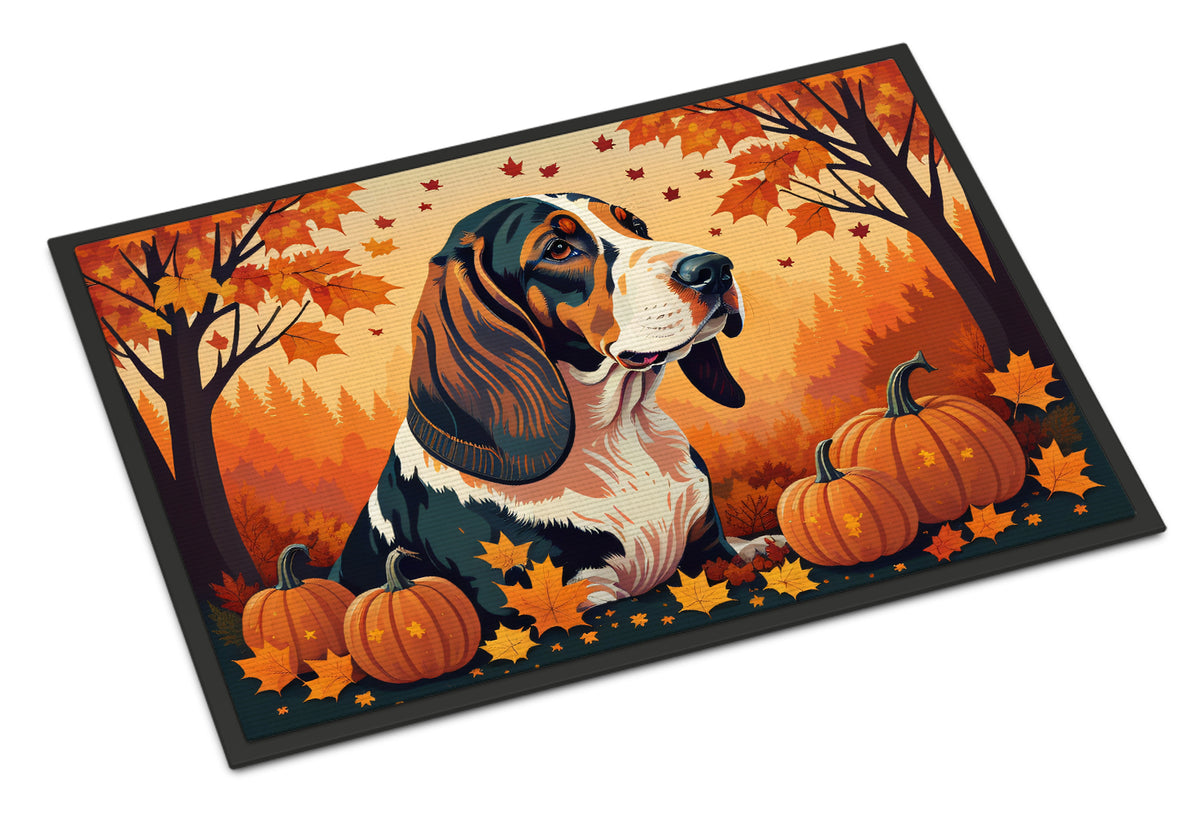 Buy this Basset Hound Fall Doormat 18x27