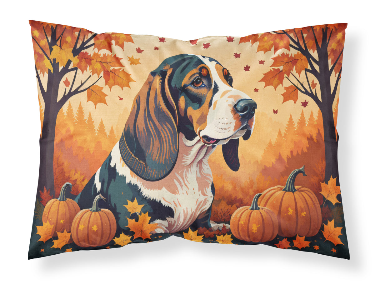 Buy this Basset Hound Fall Fabric Standard Pillowcase