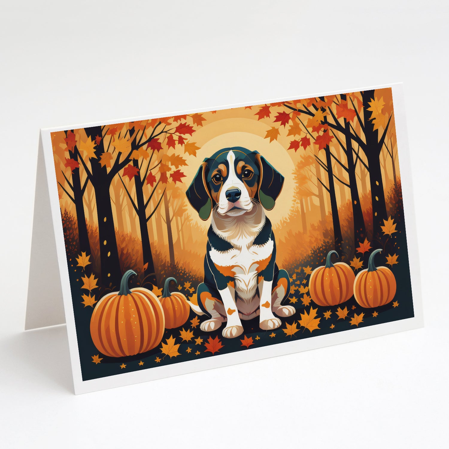 Buy this Beagle Fall Greeting Cards and Envelopes Pack of 8