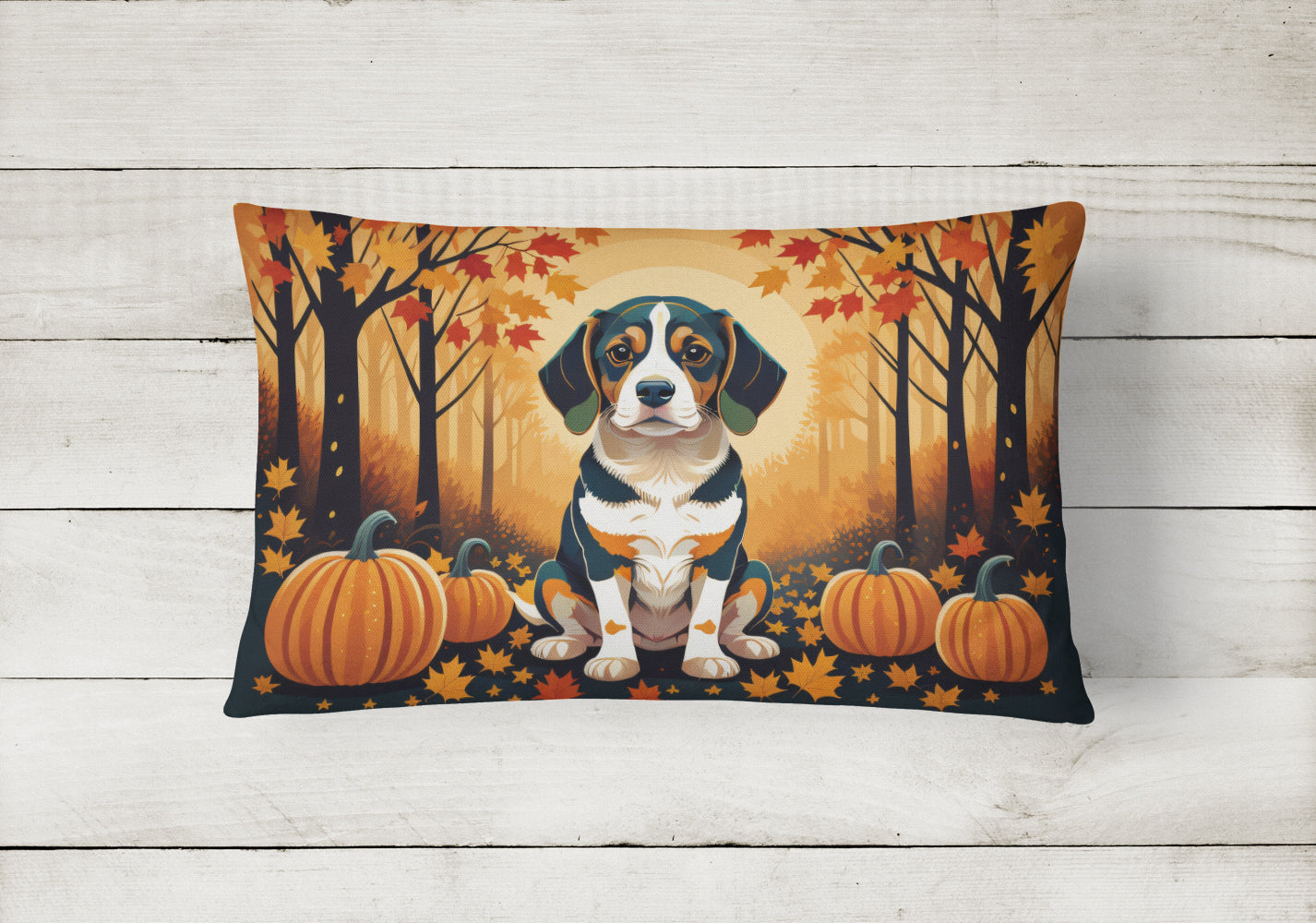 Buy this Beagle Fall Fabric Decorative Pillow