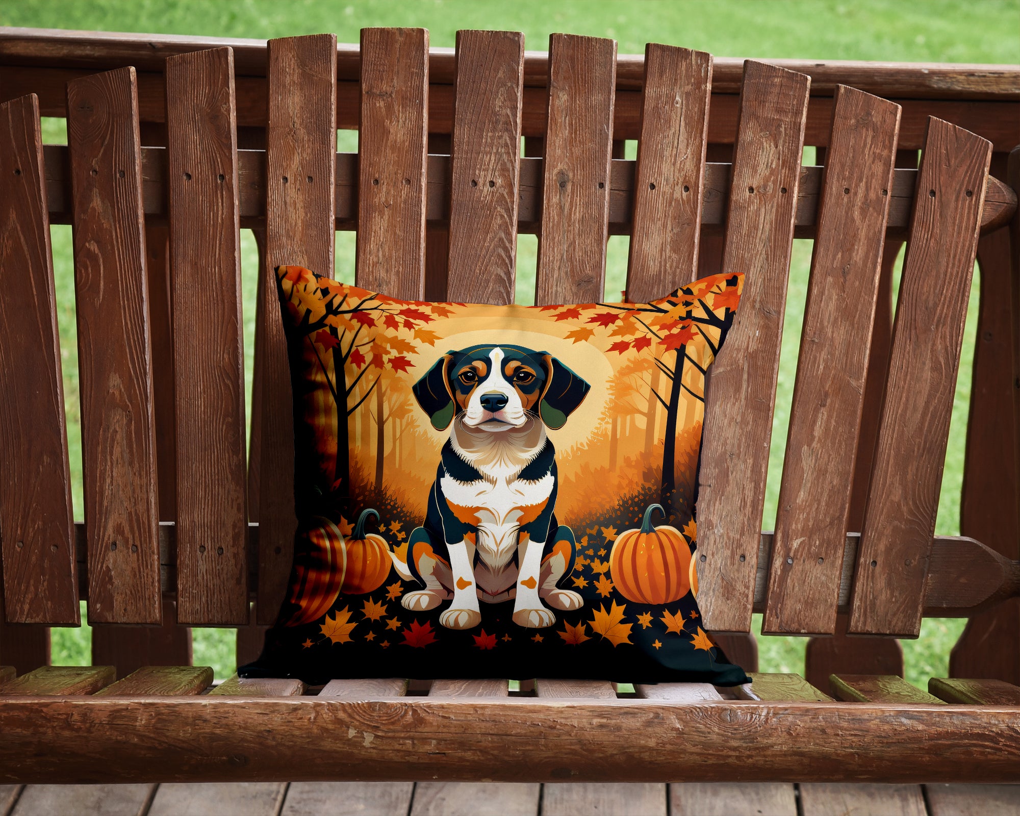 Buy this Beagle Fall Fabric Decorative Pillow