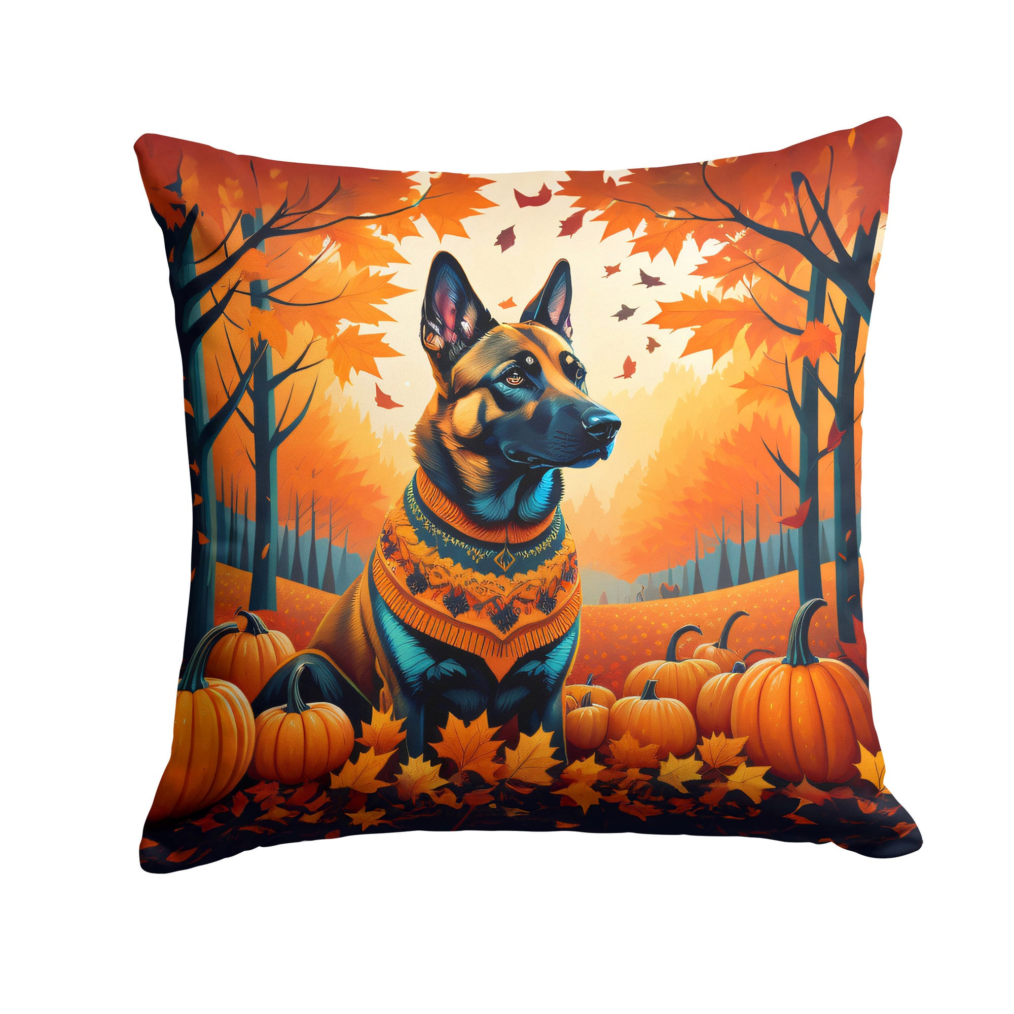 Buy this Belgian Malinois Fall Fabric Decorative Pillow