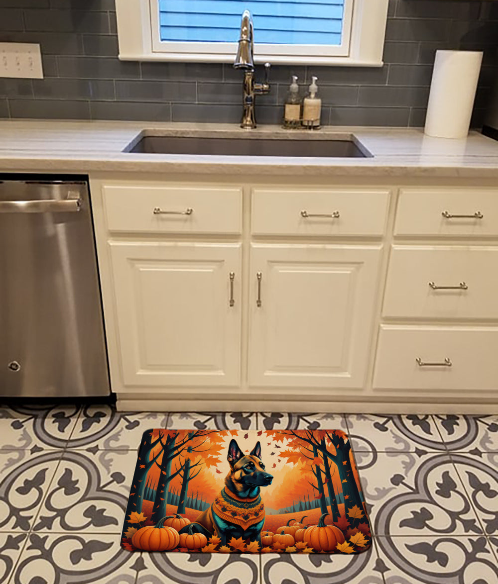 Buy this Belgian Malinois Fall Memory Foam Kitchen Mat