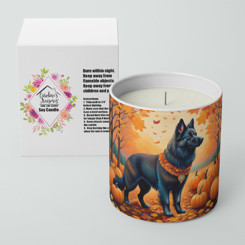 Belgian Sheepdog Fall Decorative Soy Candle  the-store.com.