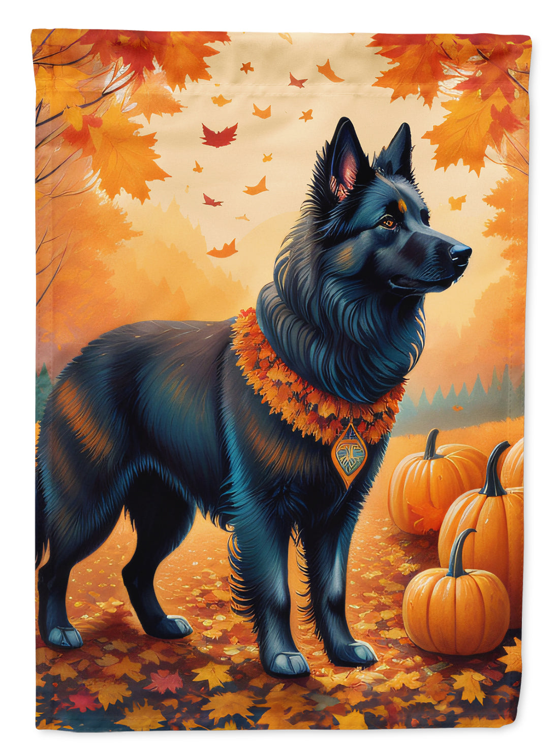 Buy this Belgian Sheepdog Fall House Flag