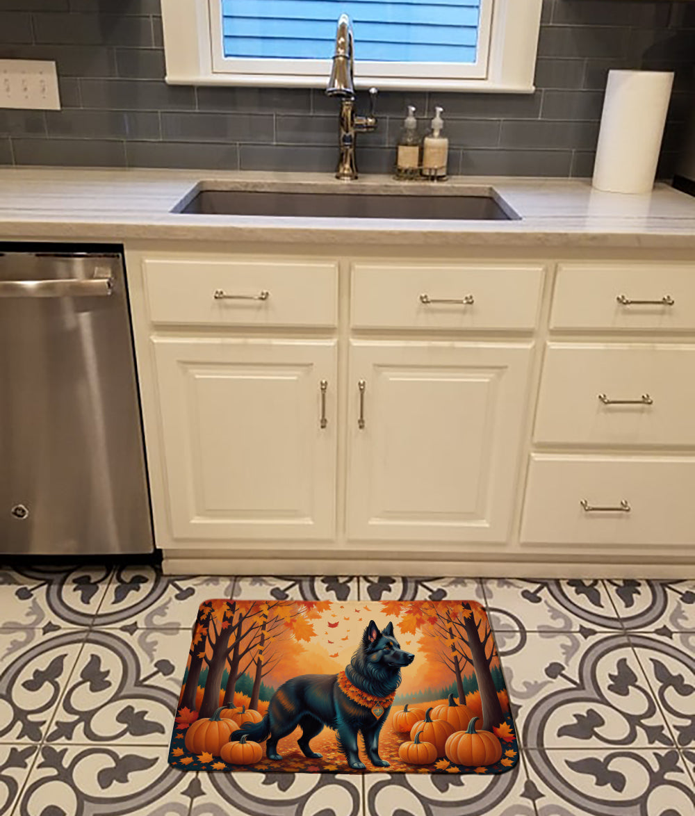 Buy this Belgian Sheepdog Fall Memory Foam Kitchen Mat