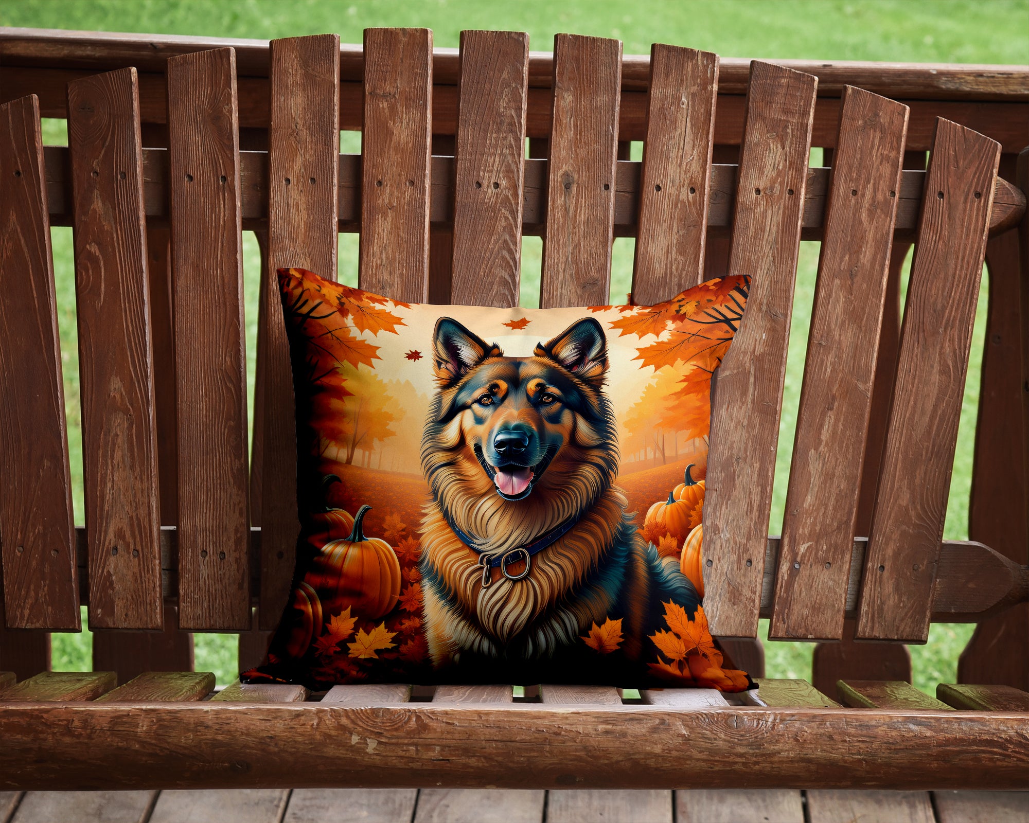 Belgian Tervuren Fall Fabric Decorative Pillow  the-store.com.