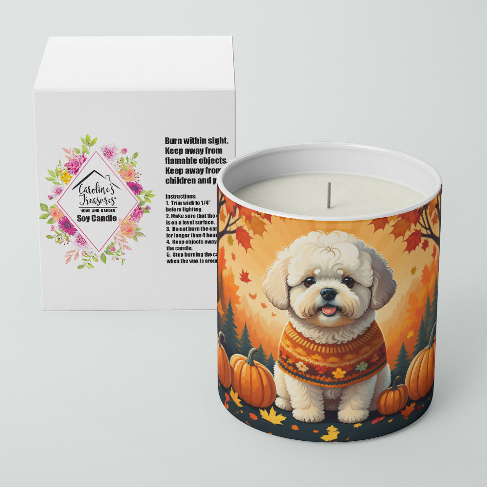 Bichon Frise Fall Decorative Soy Candle  the-store.com.