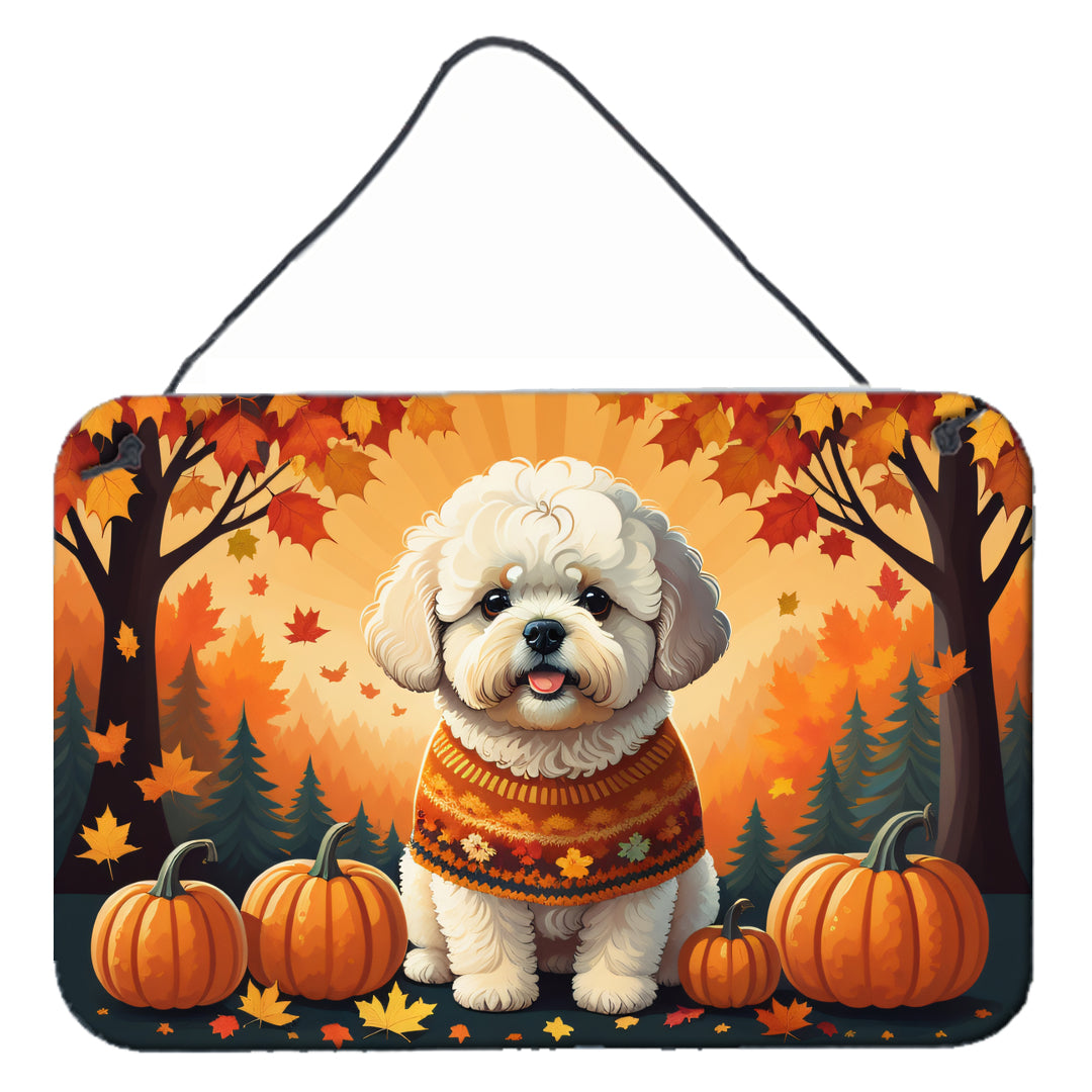 Buy this Bichon Frise Fall Wall or Door Hanging Prints