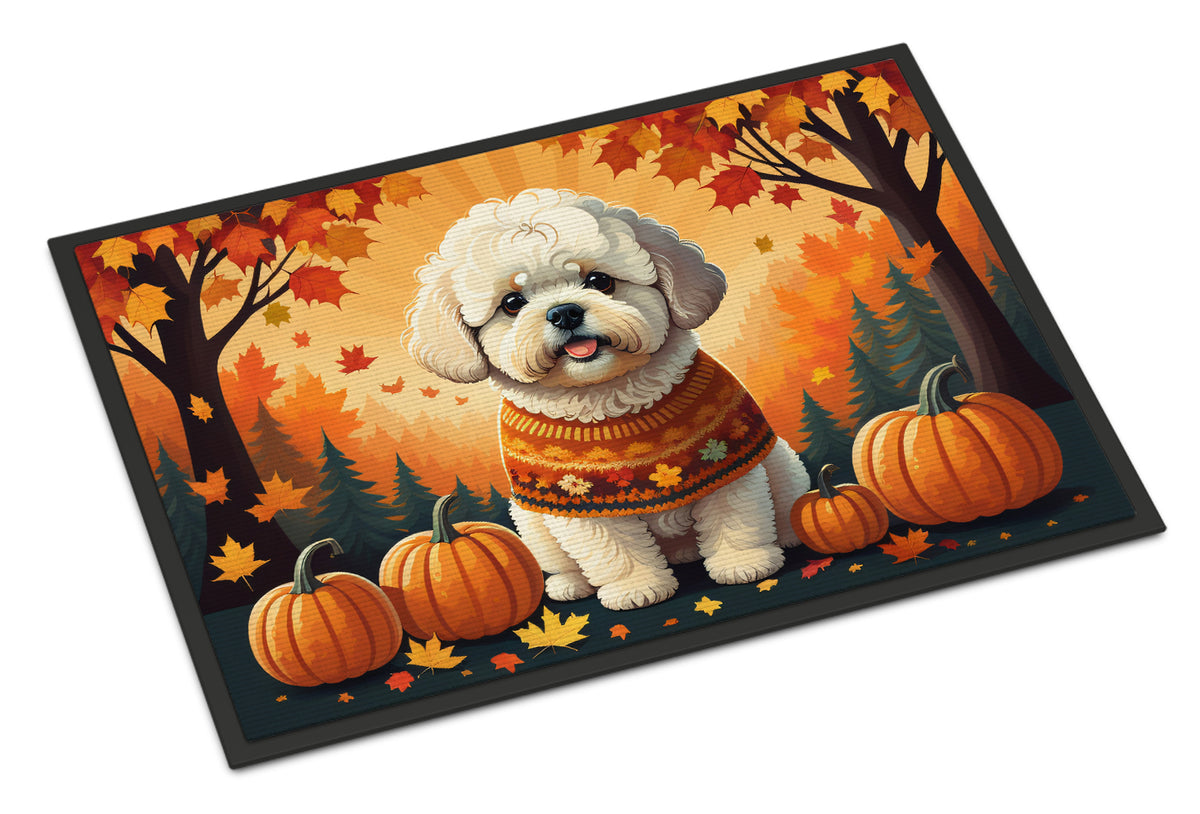 Buy this Bichon Frise Fall Doormat 18x27