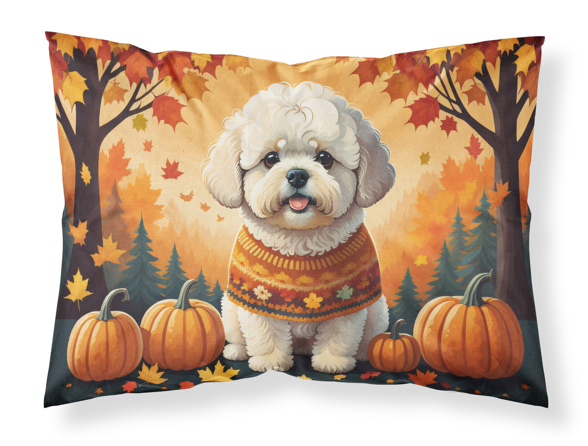 Buy this Bichon Frise Fall Fabric Standard Pillowcase