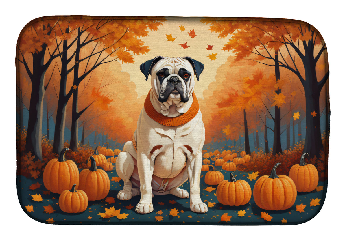 Buy this White Boxer Fall Dish Drying Mat