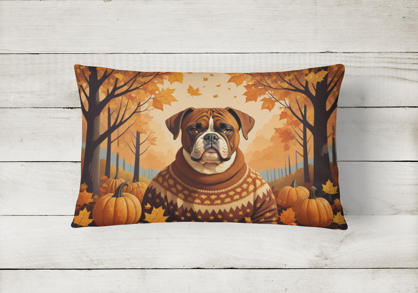 Buy this Boxer Fall Fabric Decorative Pillow