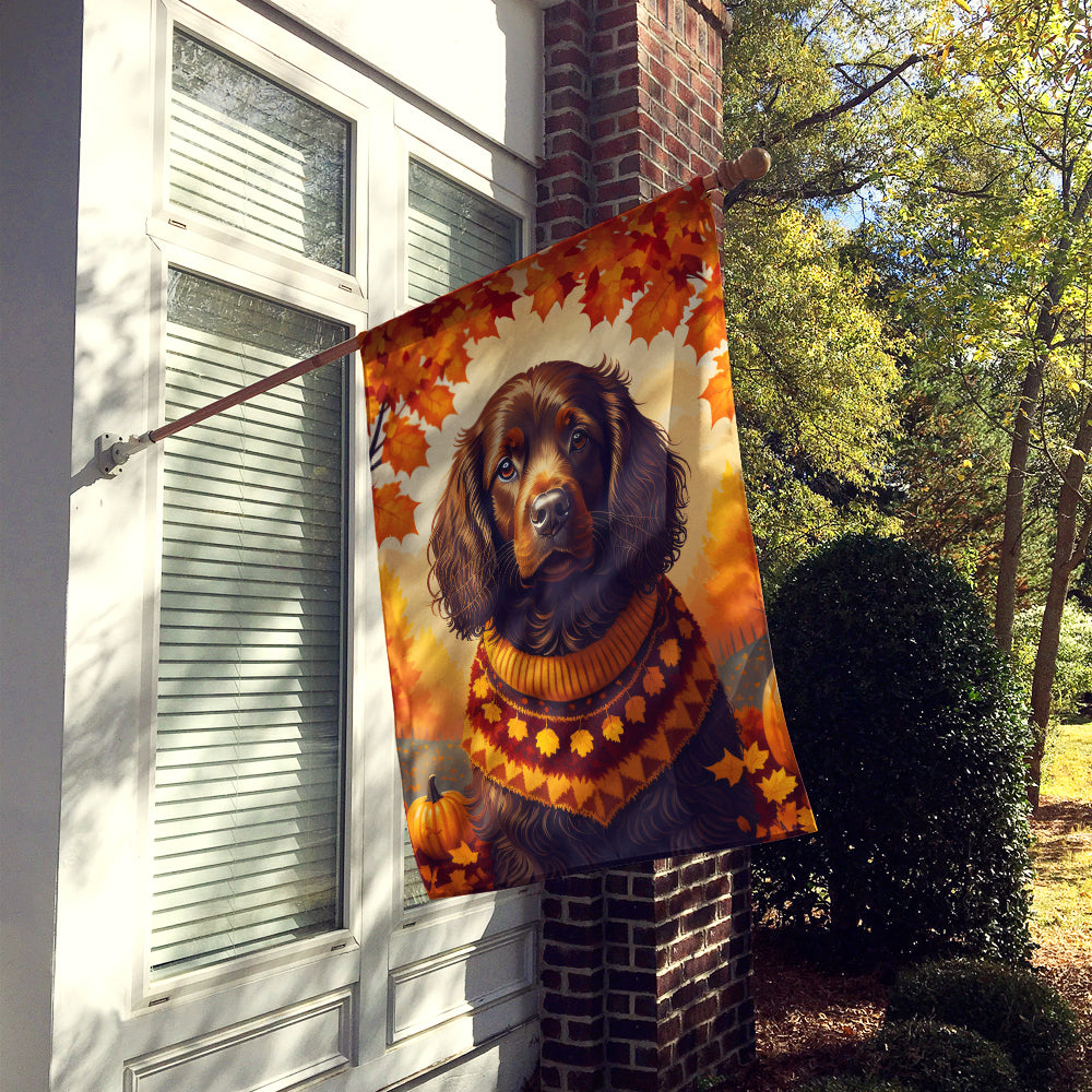 Buy this Boykin Spaniel Fall House Flag