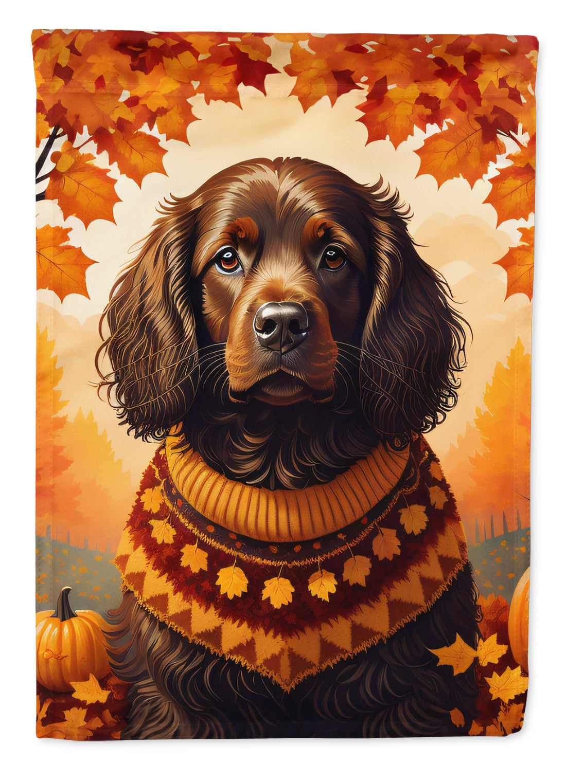 Buy this Boykin Spaniel Fall House Flag