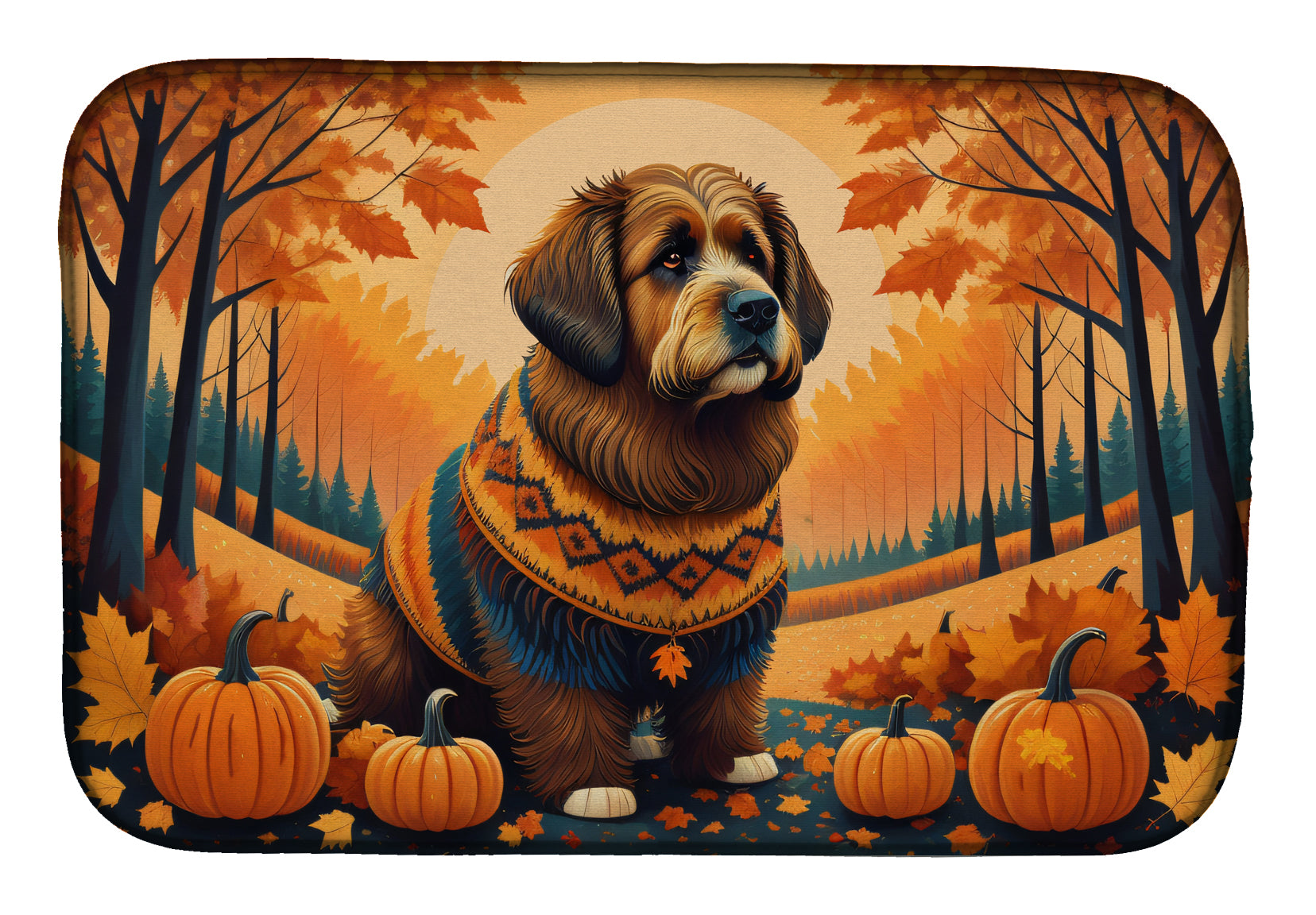 Buy this Briard Fall Dish Drying Mat