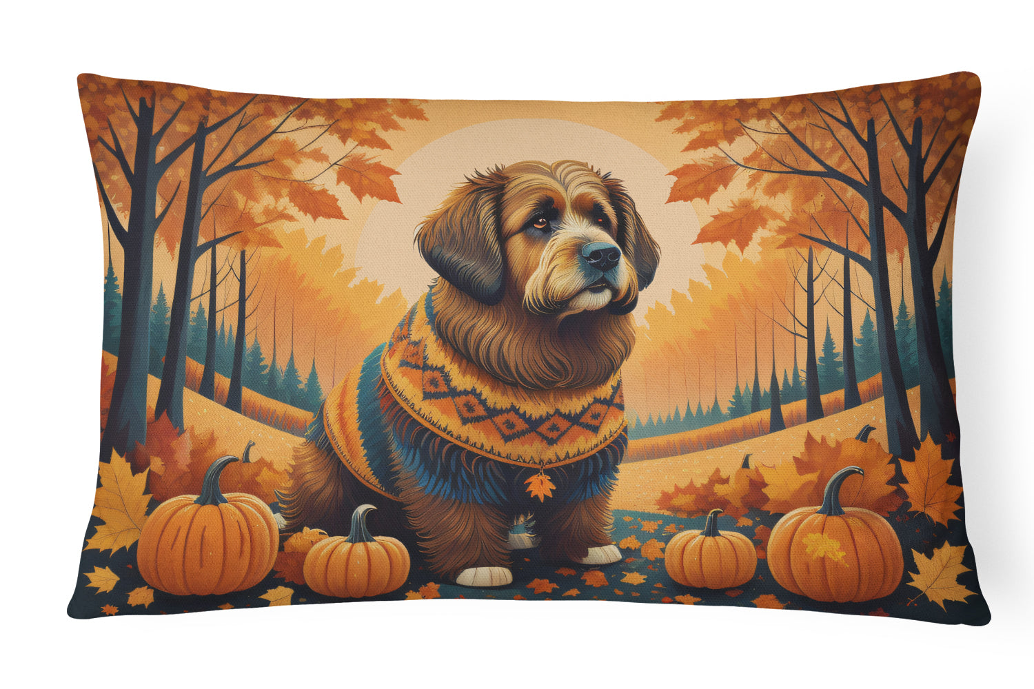 Buy this Briard Fall Fabric Decorative Pillow