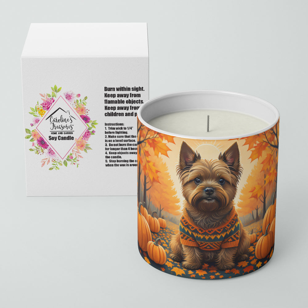 Cairn Terrier Fall Decorative Soy Candle  the-store.com.