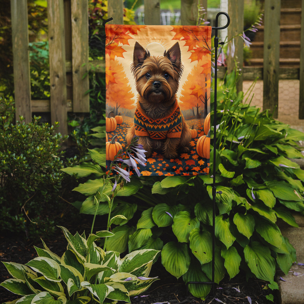 Cairn Terrier Fall Garden Flag