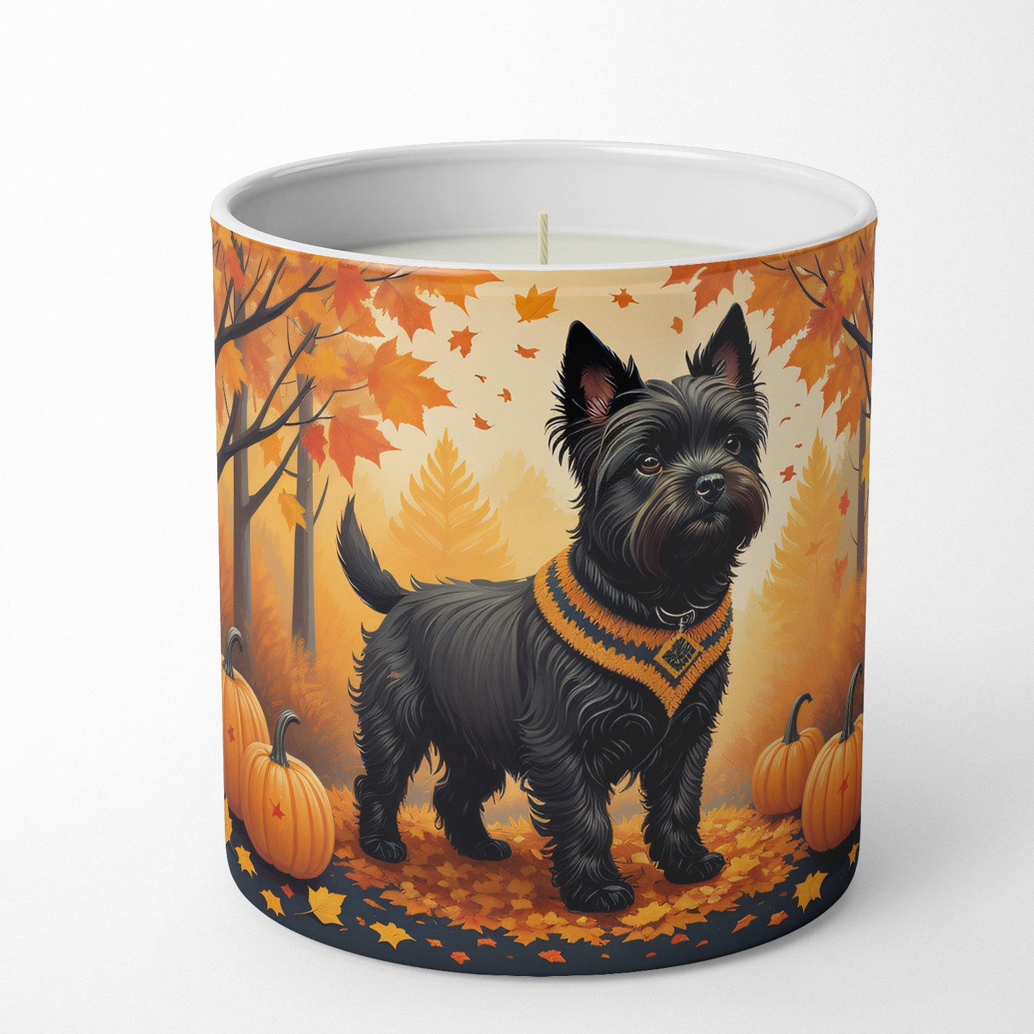 Buy this Black Cairn Terrier Fall Decorative Soy Candle