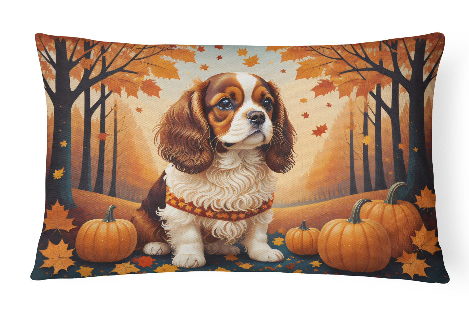 Buy this Cavalier Spaniel Fall Fabric Decorative Pillow