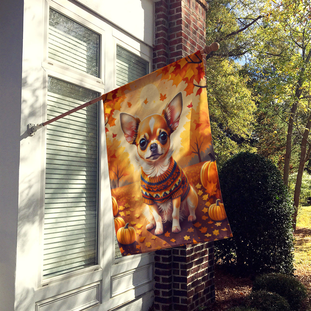 Chihuahua Fall House Flag  the-store.com.