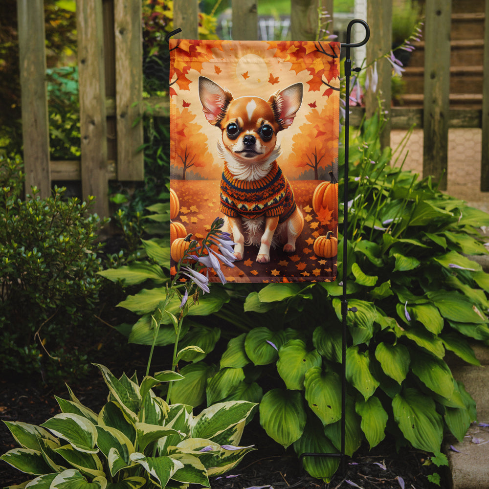 Chihuahua Fall Garden Flag  the-store.com.