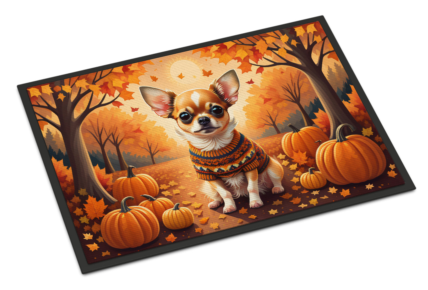 Buy this Chihuahua Fall Indoor or Outdoor Mat 24x36